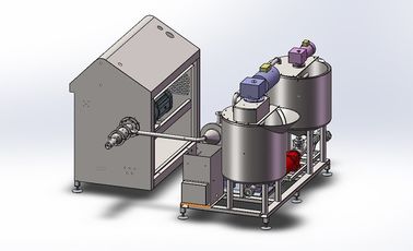 Mezclador del talud de torta de la crema del sistema de control del PLC con capacidad de 150 - 400 kg/hr proveedor