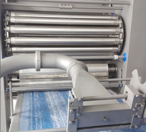 China Uniformemente pasta automática Sheeter del paso del doble de la alimentación con el material del acero inoxidable fábrica